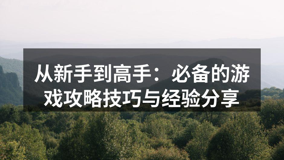 游戏机制解析