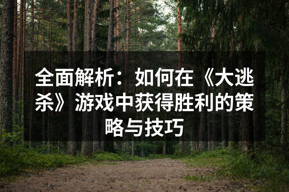 掌握游戏地图是成功的关键